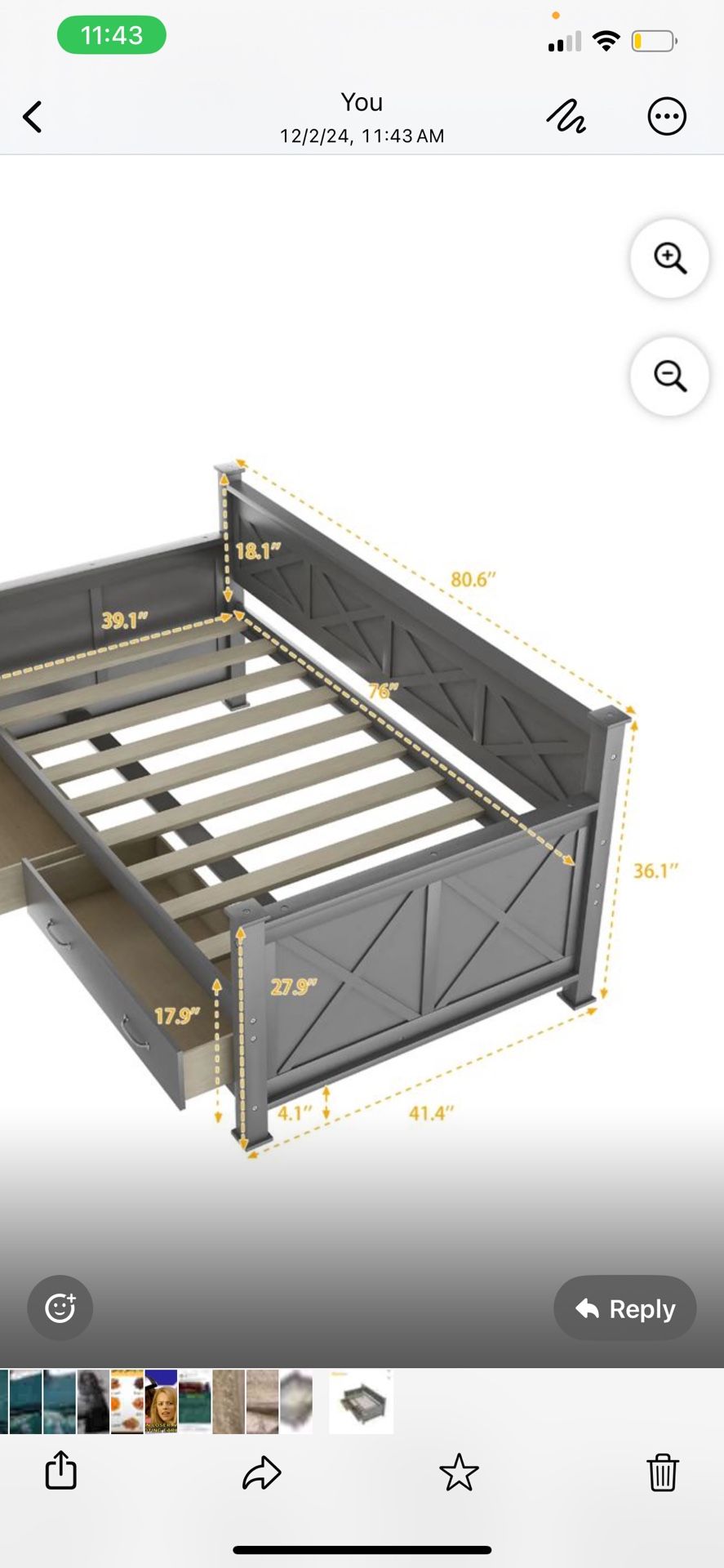 Twin Bed With Drawers
