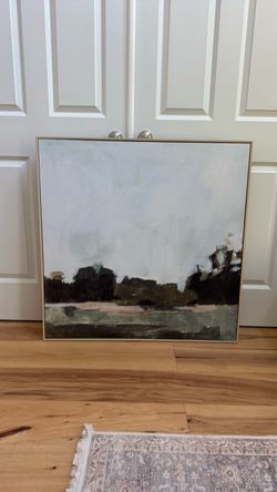 Canvas and wood frame wall art 36x36