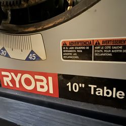 Table Saw with Stand - Ryobi 10”