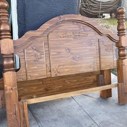 Queen size wooden bed frame