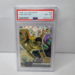 Kobe Bryant 1999 Upper Deck HologrFX Los Angeles Lakers Card #28 Graded PSA 8