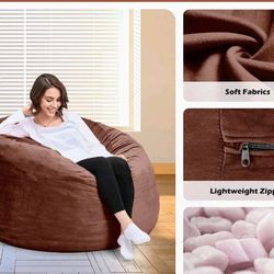 Bean Bag Chair/ Brown