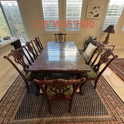 Expandable Formal Dining Table 