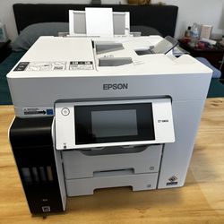 Epson ET-5800 Tank Office Printer Dual Tray Lightly Used