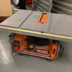 Ridged Heavy Duty 10 Inch  Job Site Table Saw With Stand