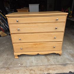 Refinished 4-Drawer Maple Dresser
