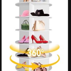 7 Tier Rotating Shoe Rack