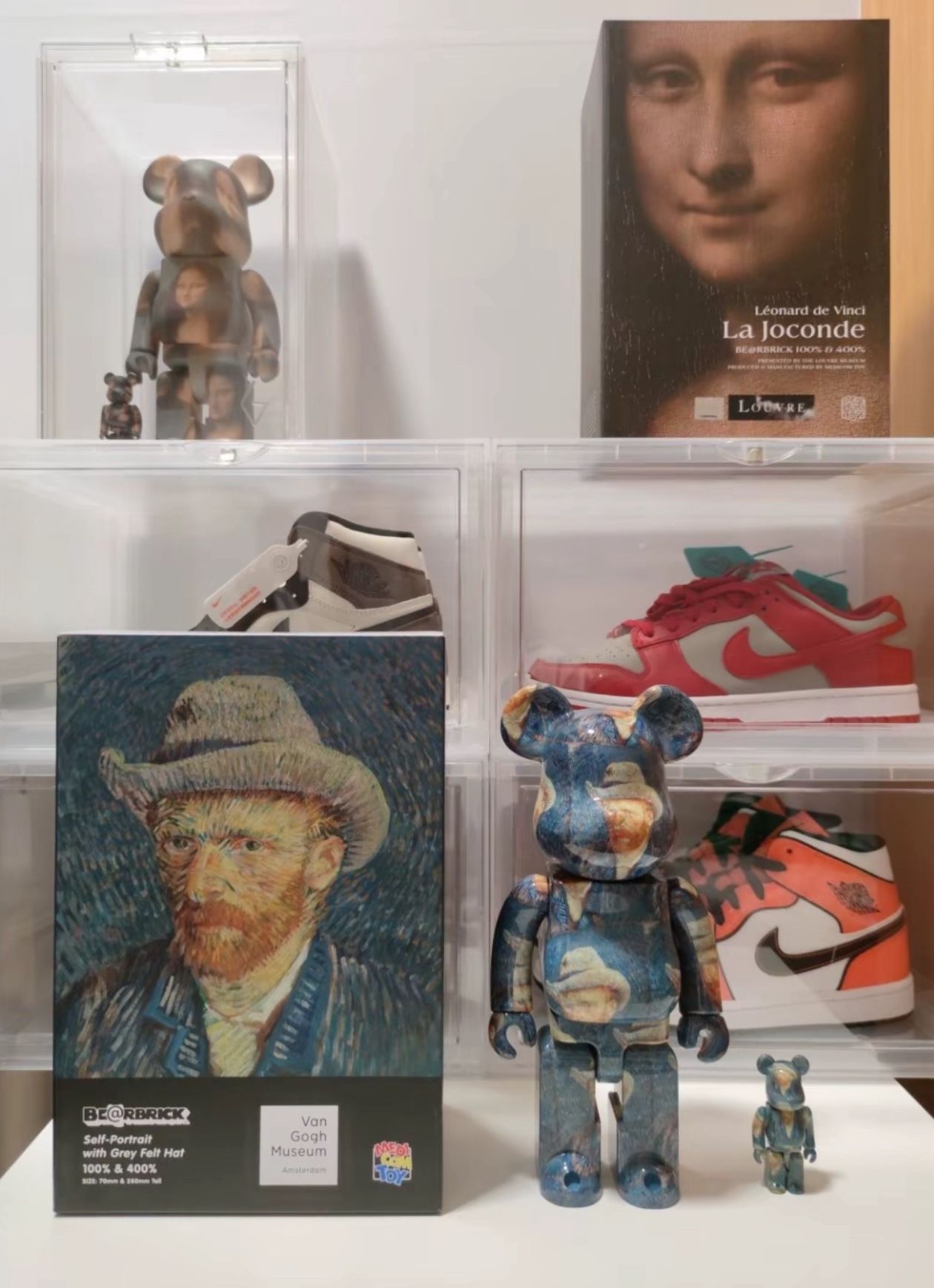 Bearbrick Van Gogh museum Self Portrait 100%and400% Set
