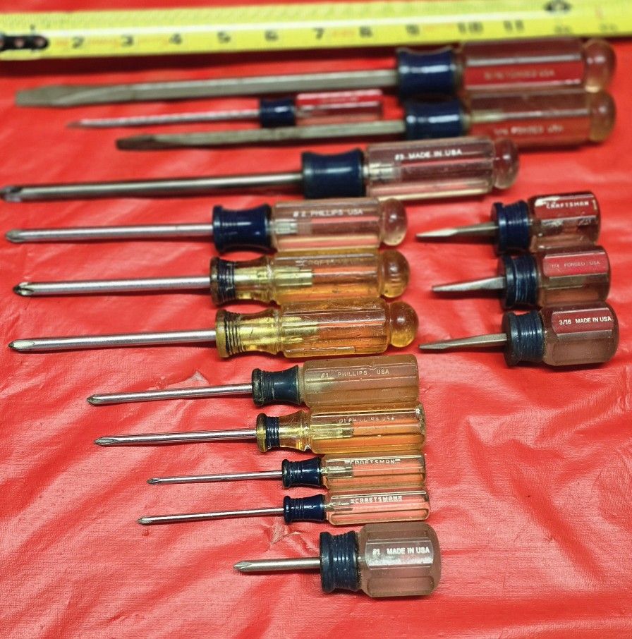 CRAFTSMAN SCREWDRIVERS (15) $25