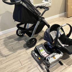 Chicco Bravo Stroller With Car seat And Base 