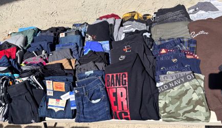 Lots of boys clothing