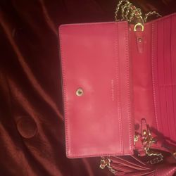 Tory Burch Robinson Chain Wallet Crossbody in Red