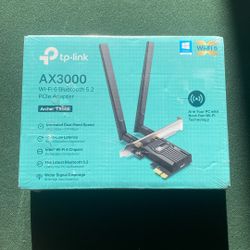 TP-Link AX3000 WiFi 6 & Bluetooth 5.2 PCIe Card – Like New Sealed