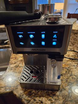 Airmsen espresso machine with automatic frother