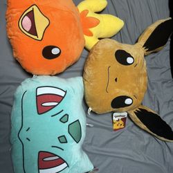 Pokemon face Plush 15”