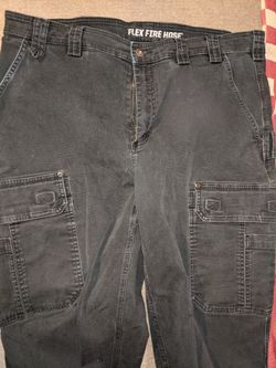 Duluth Trading Black Flex Fire Hose Cargo Pants