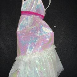dress for a Barbie doll, specifically the "Crystal Barbie" dress from 1983