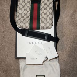 Gucci Monogram Messenger Bag 