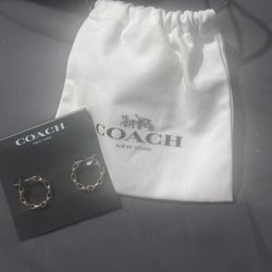 Coach Gold Earrings 