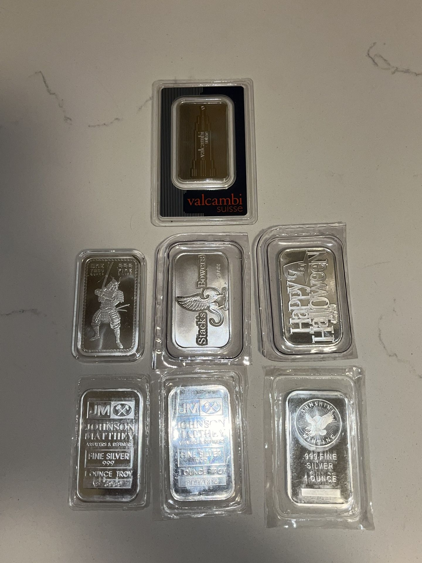 (7) 1oz Silver Bars