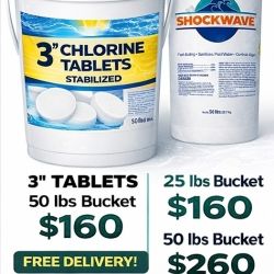 Pool Shock & 3inch Chlorine TABS