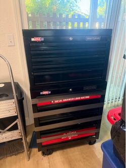 Craftsmen Tool Chest and Cabinet Combo with tools