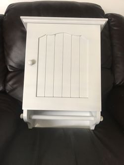 Botiquín de madera blanco