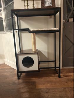 Cat house shelf system