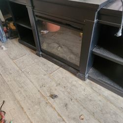 Ameriwood Home electric fireplace using AltraFlame technology. 