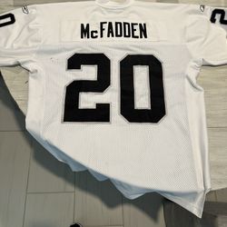 Darren McFadden White Authentic Raiders Jersey