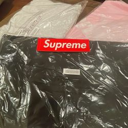 Supreme Satin Appliqué Hooded Sweatshirt & Arabic FW23 22. 