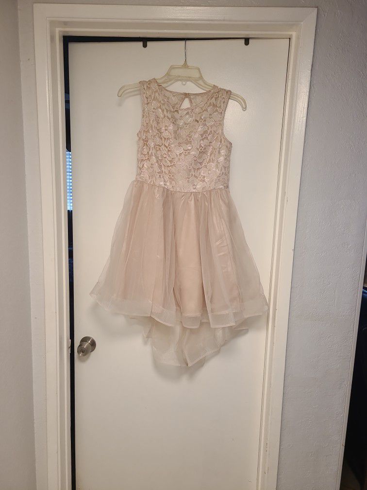 Girl Dress Size 12 Color Blush 