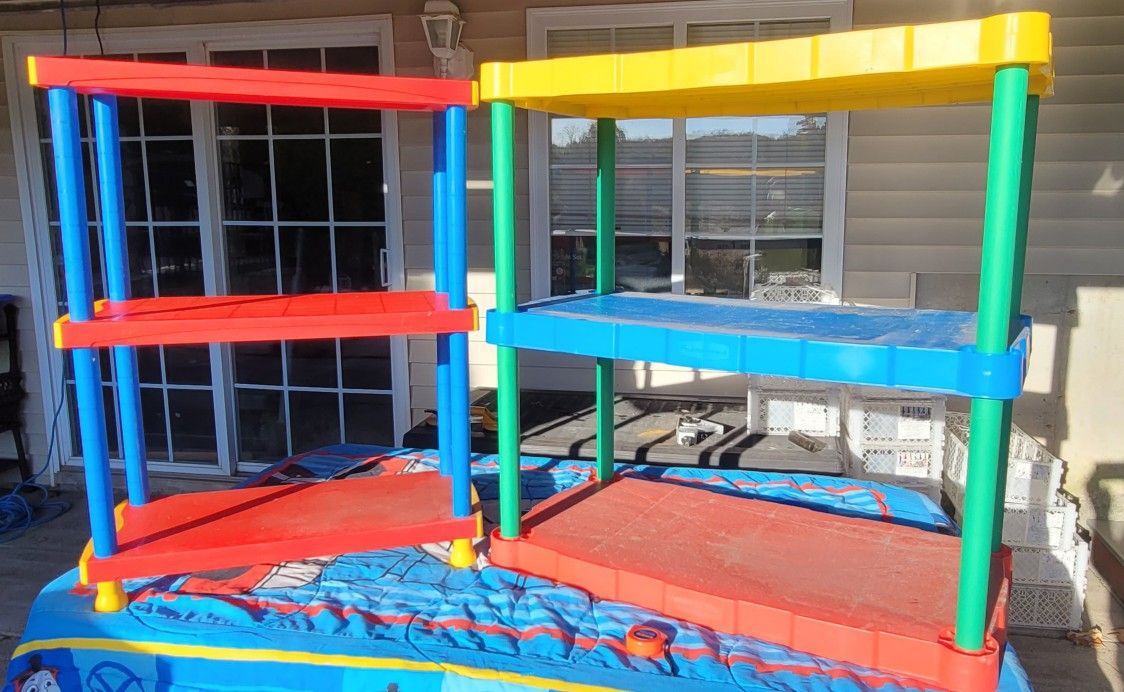 (2) Plastic Storage Units