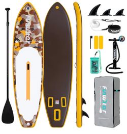 $240+ New Inflatable Stand Up Paddle Board w Pump Oar Paddle and other accessories