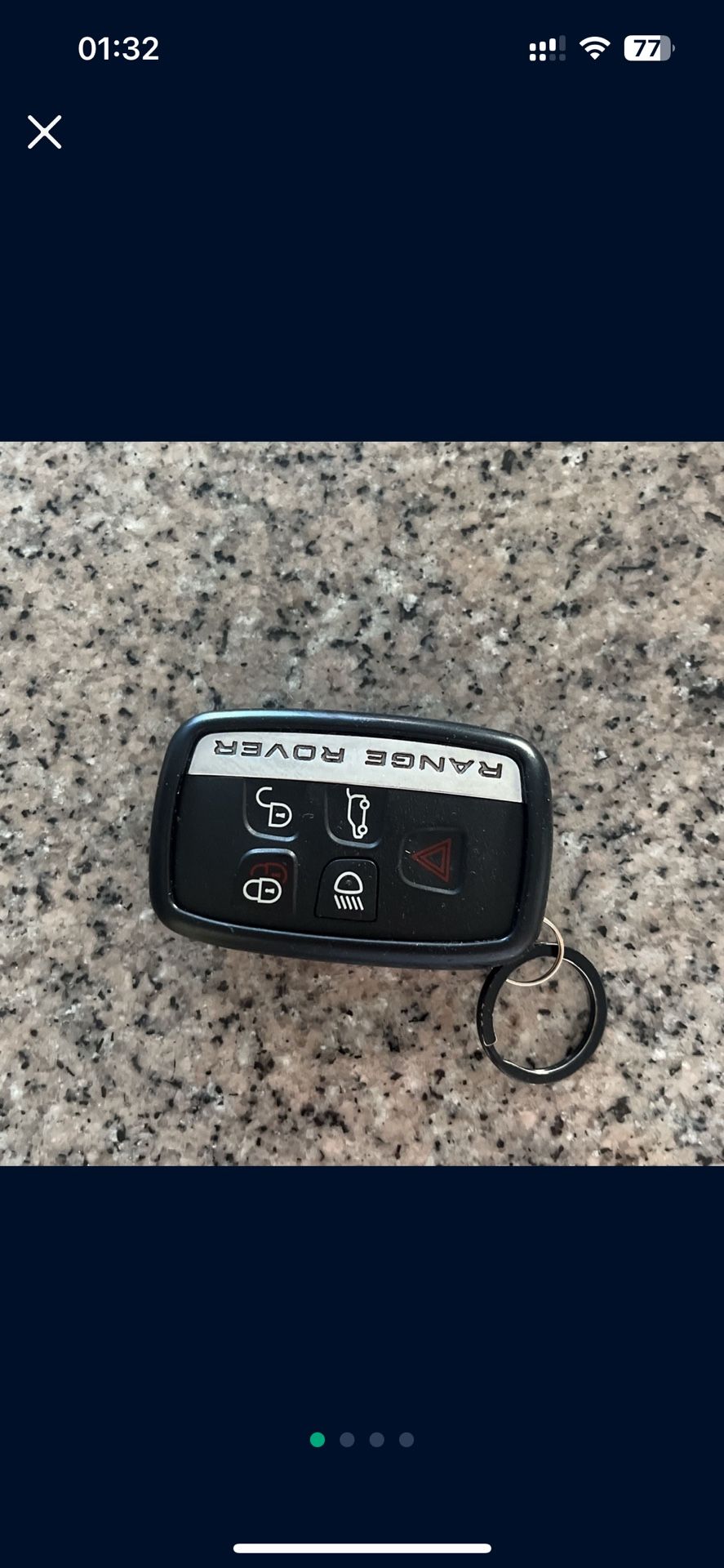 Range Rover Land Rover Smart Key Remote Keyless
