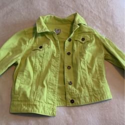 JCP Green Denim Jacket