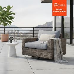 Outdoor Weather Deep Seating Swivel Rocking Chair