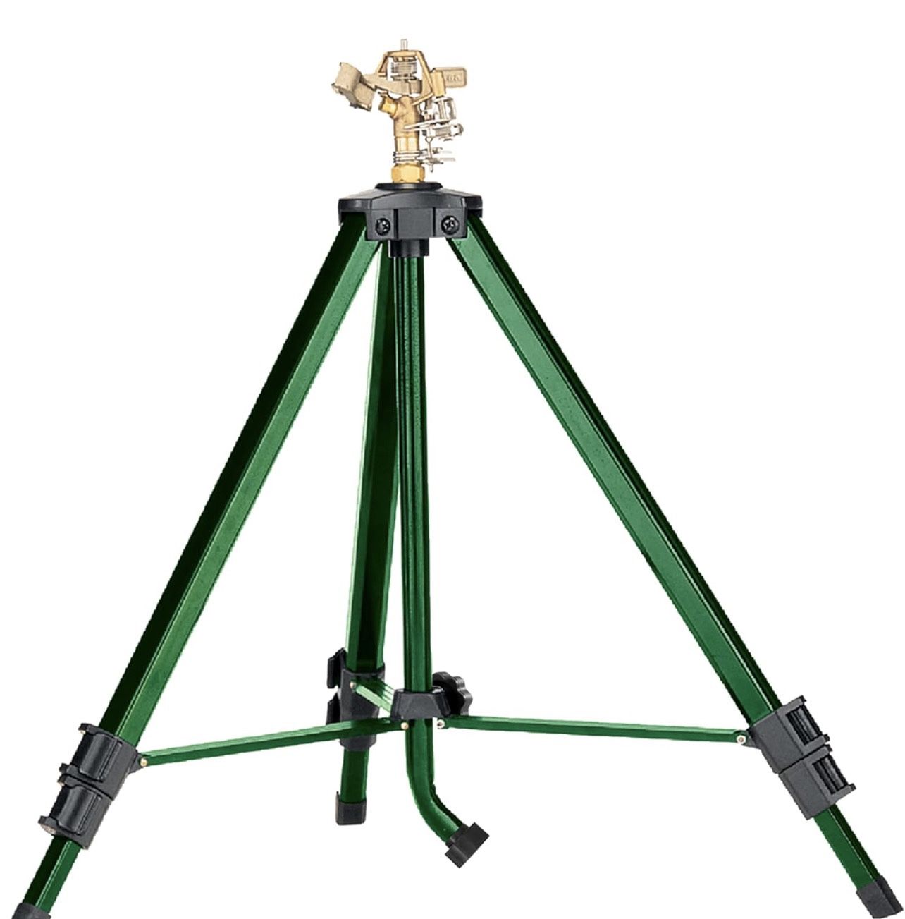 Orbit 1/2 -inch Heavy-Duty Brass Impact Sprinkler on Adjustable 22-48-inch Metal Tripod Base