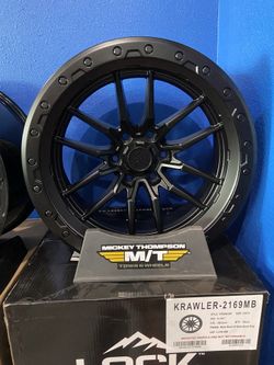 Lock-Off Road Krawler Matte Black Wheel 20x10 -18mm 6-139.7