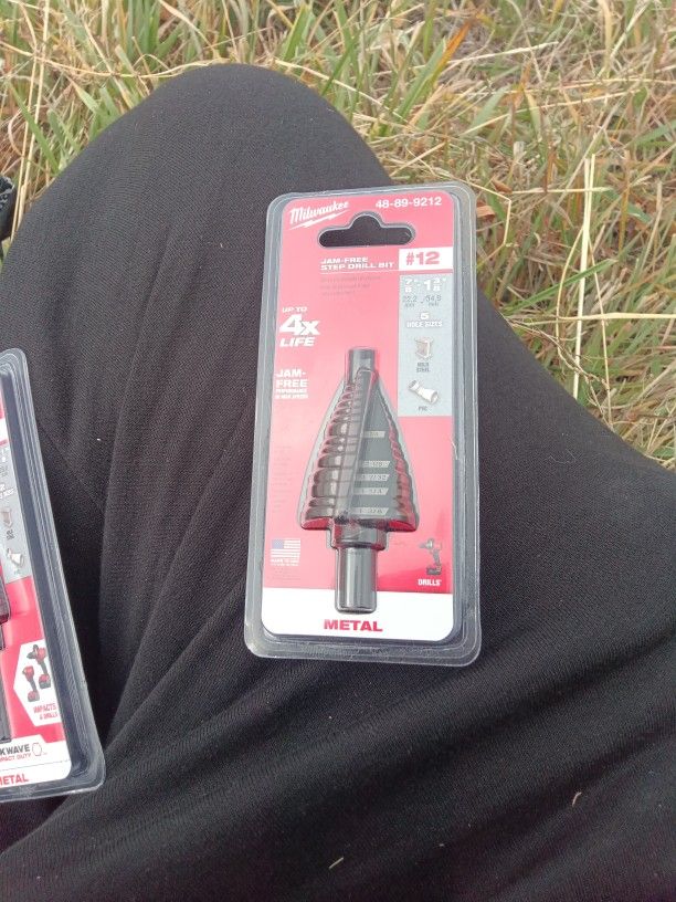 Jam Free Step Drill Bit #12