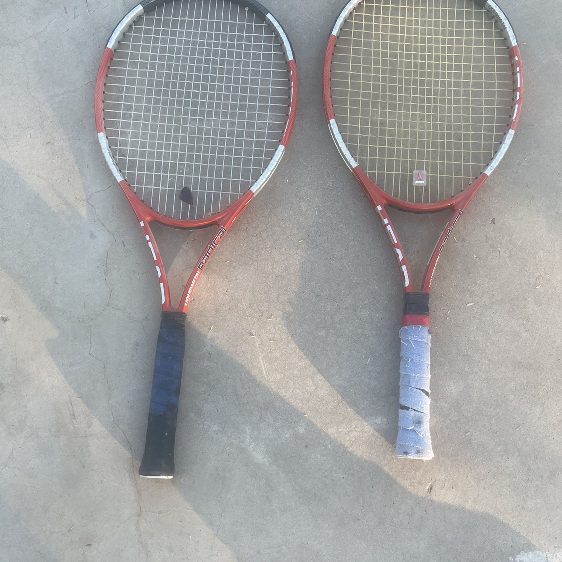 2 Head Liquidmetal Radical tennis rackets