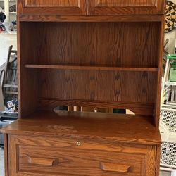 Oak Filing Cabinet/credenza