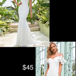 New With Tags Size 10 Wedding Dress & Reception Dress