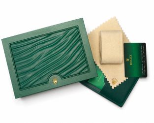 Rolex Green Watch Presentation Box Set w/ Accessories
