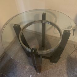 (1) End Table and (1) Big Round Table