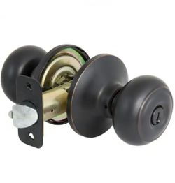 Defiant Hartford Aged Bronze Keyed Entry Door Knob 6pk 
