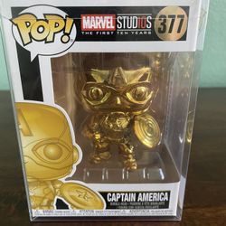 Funko Pop Captain America (Gold)