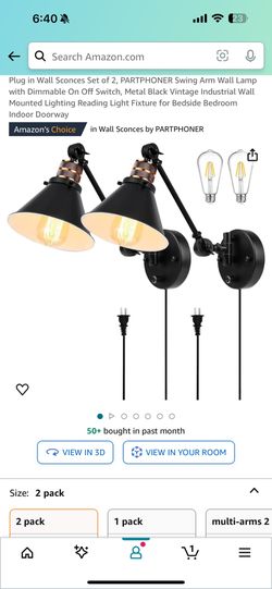 Swing Arm Wall Sconce Lamp