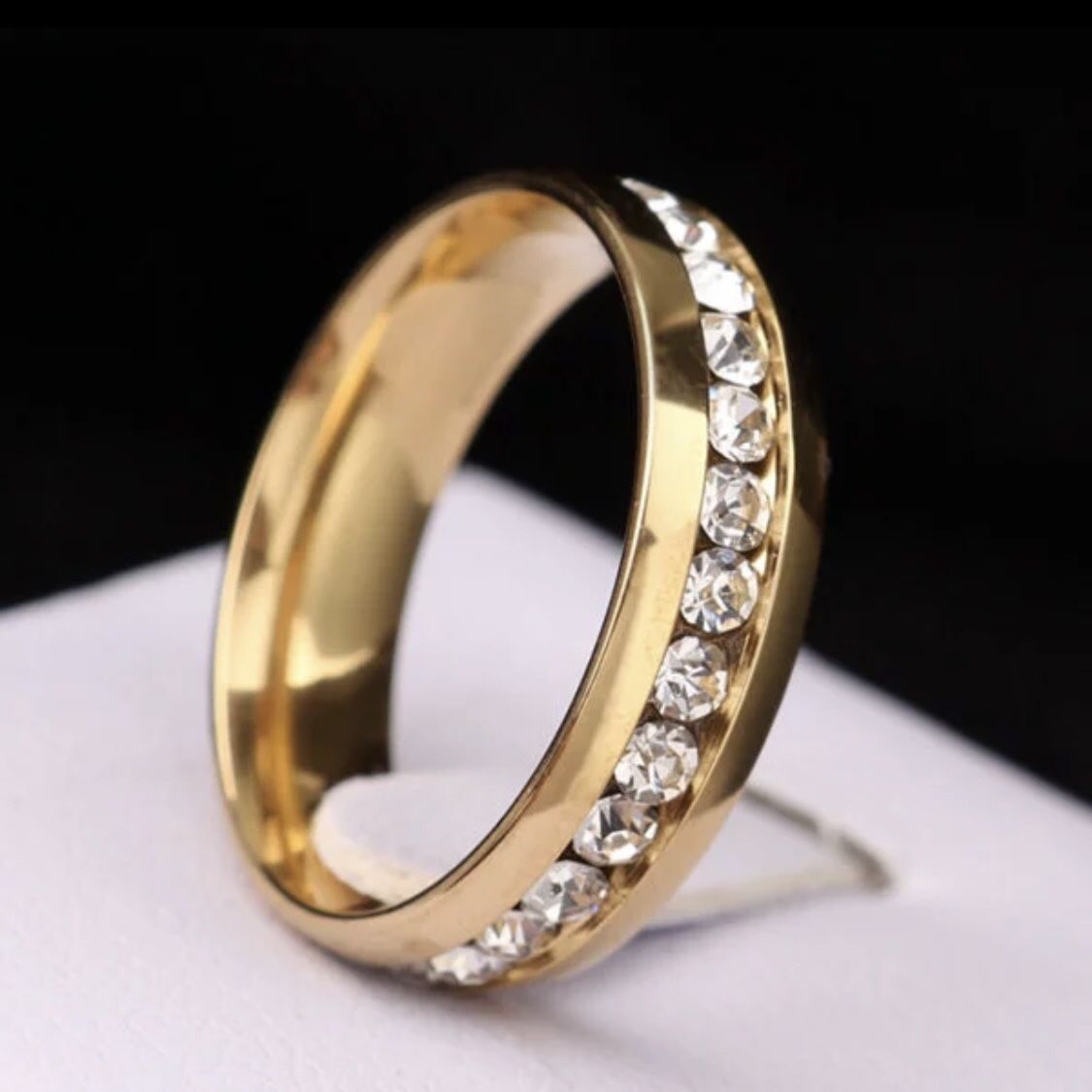 New 18 k yellow gold men’s wedding ring engagement ring