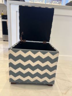 Storage ottoman 17” wide by 17” width & 16” tall